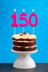 Candle number 150 - Number of followers or likes