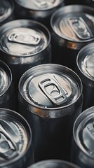 Aluminum cans. canned food. Ultra realistic. Photorealistic hypermaximalist advertising photography hyper realistic fine detail