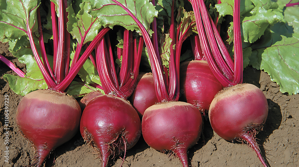 Poster Beets are thriving in the soil of your local field and are ready to be transformed into delicious and nutritious natural foods