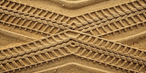 Background of crisscrossing 4x4 tyre tracks on sand texture, 4x4, tyre tracks, sand, texture, background, off-road, adventure