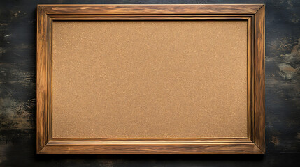 Fototapeta premium Blank corkboard/bulletin board with a wooden frame