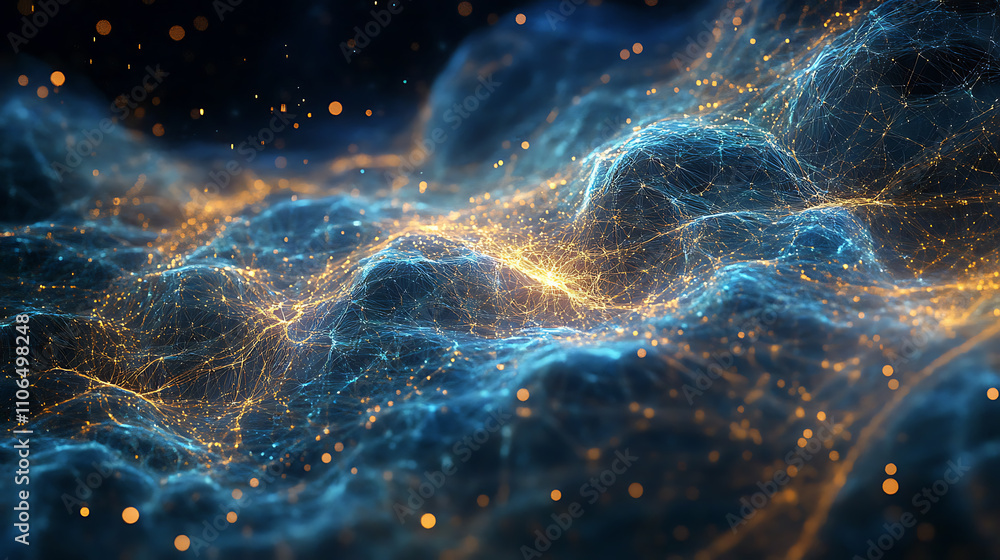Aufkleber cloud world as data network