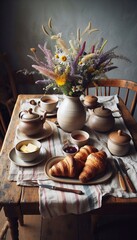 Charming Farmhouse Breakfast Table