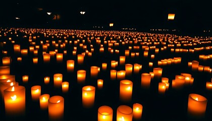 Obraz premium The beauty of tranquility under candlelight