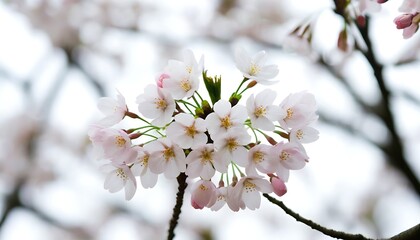 Beautiful spring cherry blossoms in a stunning sea of flowers.