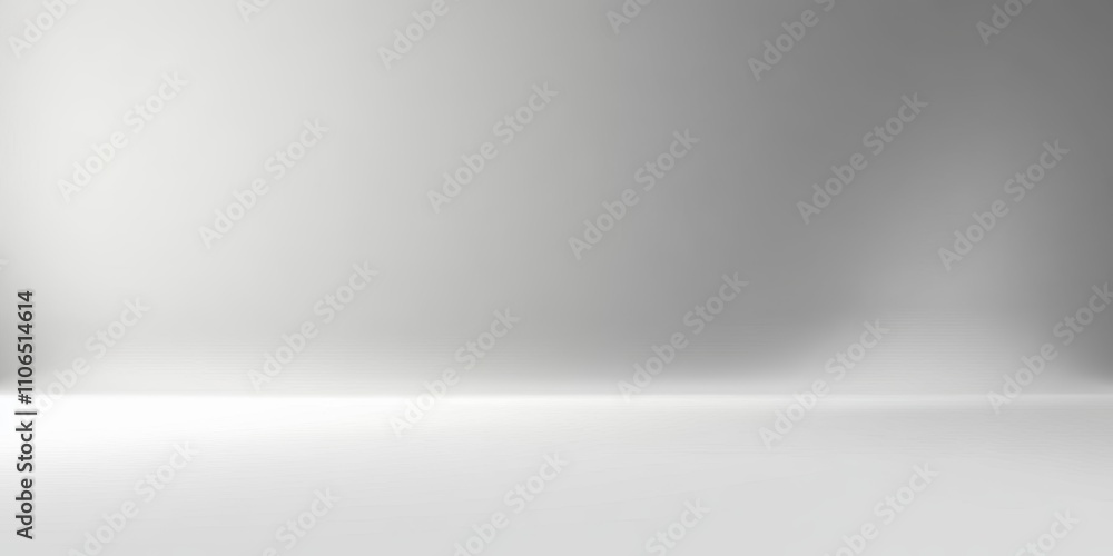 Poster minimalist white to light gray gradient background for product display and clean studio presentation