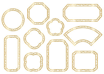 中華風のフレームセット、中国の古風な窓枠デザイン