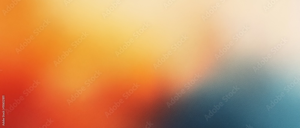 Fototapete Abstract Gradient Background with Warm and Cool Colors Smooth Texture Design