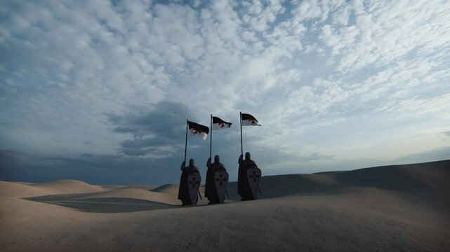 Crusade War Knights 3D Video Animation