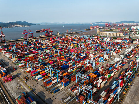 container terminal of Ningbo-Zhoushan Port
