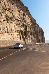 scenic coastal road along the Musandam Peninsula, Oman. Drive through this beautiful natural landscape