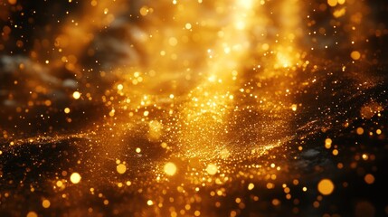 Golden Glitter Background