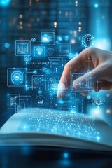 E-learning Online Education Skills Development Training Artificial Intelligence Digital Learning Virtual Interface