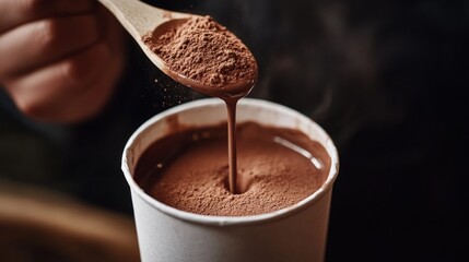 Hot Chocolate with Cocoa Powder