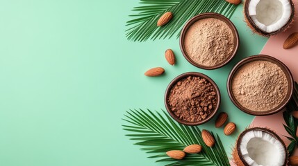Almond and Cocoa Powder Ingredients	