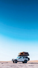 Off-Road Vehicle in the Forest During desert Adventure