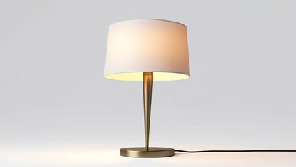 illustration of a lamp on a table