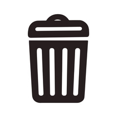 Recyclable trash can icon