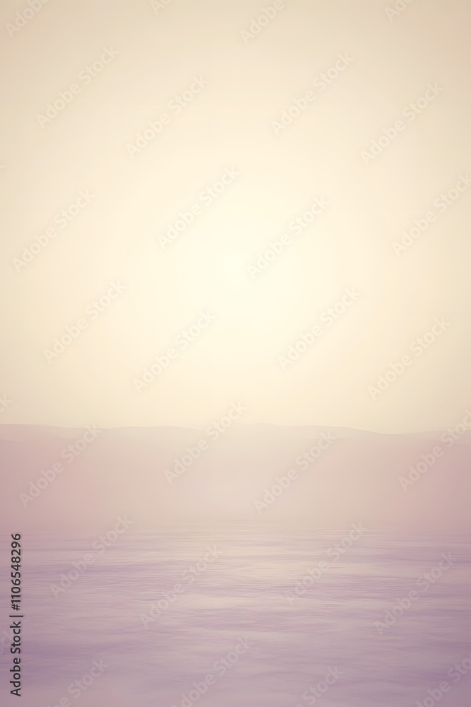 Wall mural abstract landscape in soft beige and mauve with gentle gradient transitions, evoking calm and sereni