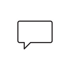 Fototapeta premium Speech bubbles icon flat icon. Thin line signs of chat for web and app..eps