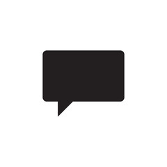 Speech bubbles icon flat icon. vector flat black chat icon illustration for web and app..eps
