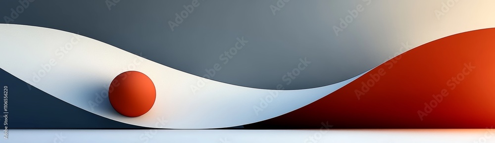 Poster Minimalist Abstract Gradient Business Background with Shapes and Copy Space