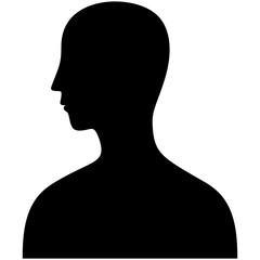 silhouette side head