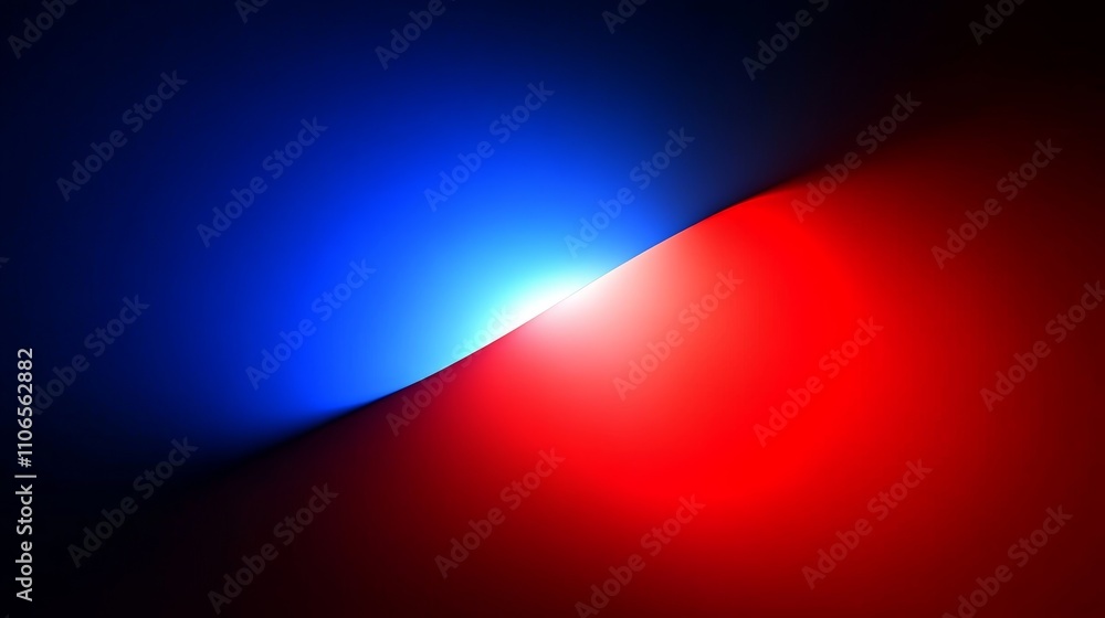 Poster Abstract Background with Neon Light in Red and Blue Colors