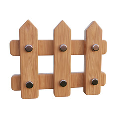 wood guardrail illustration