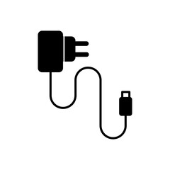 Mobile phone charger vector icon, vector Power adapter trendy style illustration for web and app..eps
