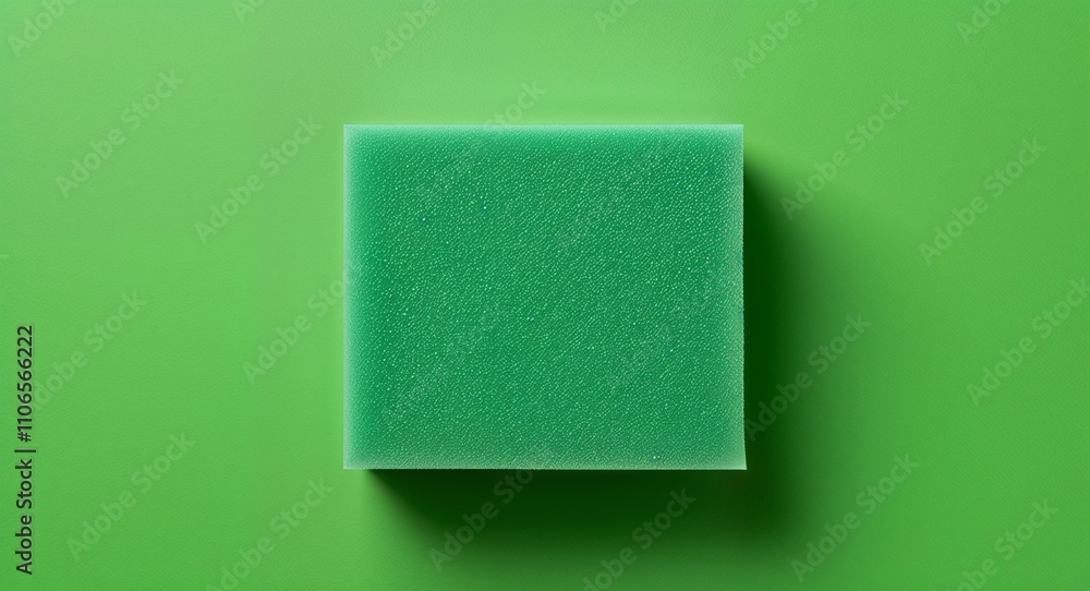 Poster Foam Block on Green background design