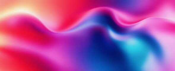 Obraz premium Abstract liquid flow vibrant gradient background pink purple blue teal swirl energy summer design