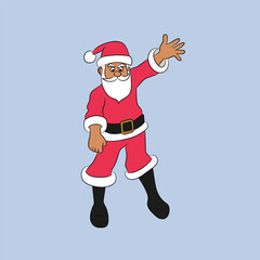 happy holiday christmas design santa