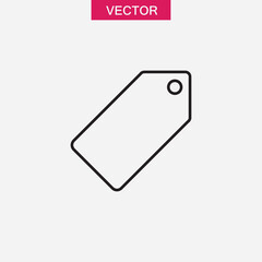 Tag line icon, outline vector trendy style illustration for web and app..eps