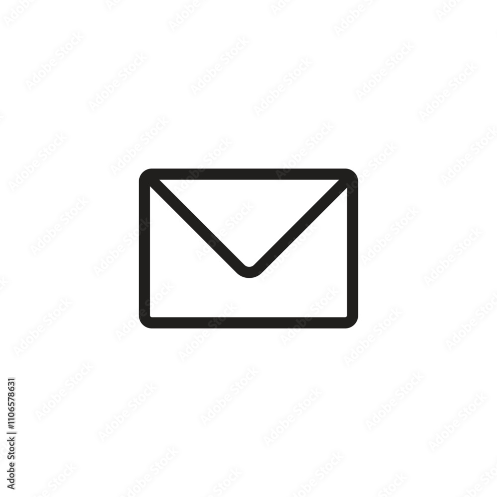 Poster email envelope icon vector. message icon symbol