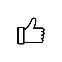 Obraz premium Hand like. Thumb up icon vector