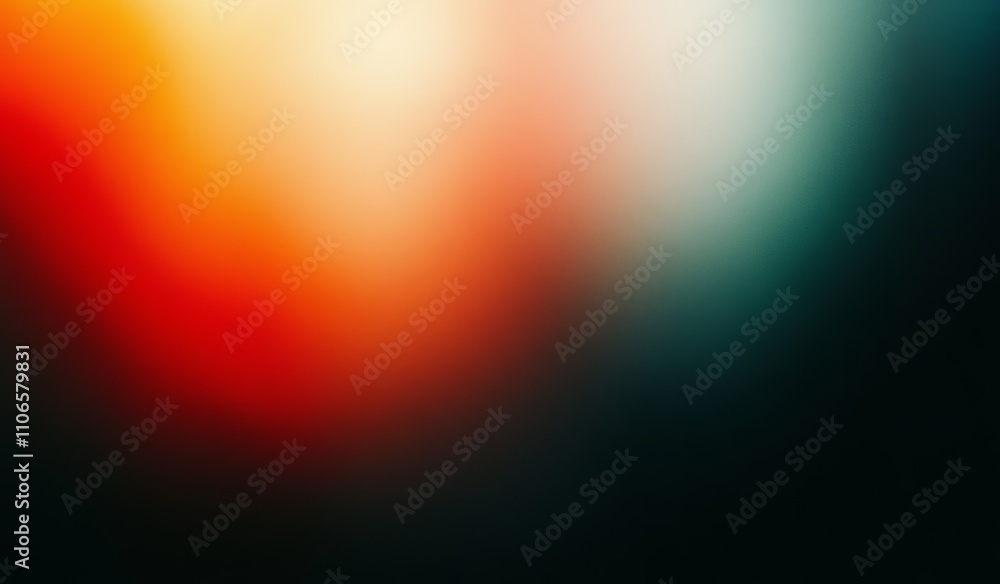 Aufkleber dark moody gradient background red to black soft blurry grainy texture
