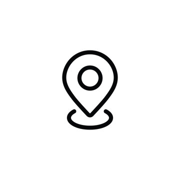 pin maps icon set, pin location icon vector