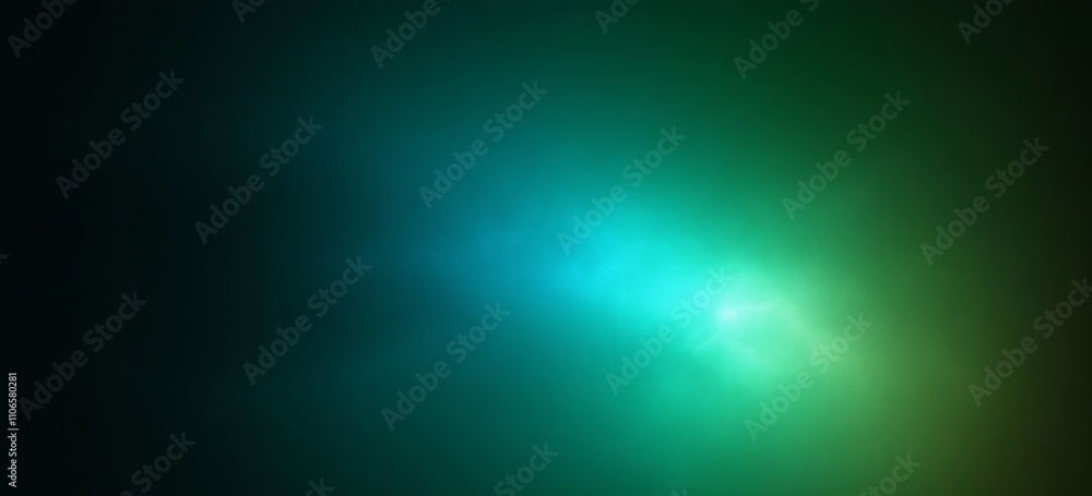 Poster Dark Green to Light Green Smooth Gradient Background Abstract Digital Art for Web Headers and Banners