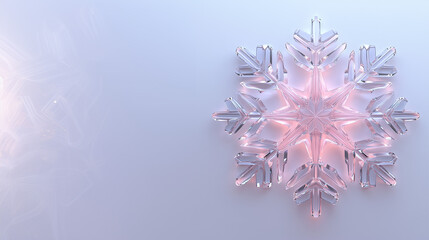 Transparent snowflake 