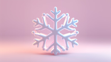 christmas snowflake on white background