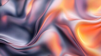 Obraz premium Abstract Wavy Fabric Texture with Gradient Hues