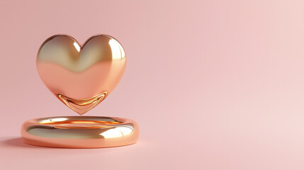 wedding rings and heart