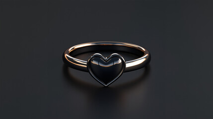 Black rings on black background