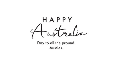 happy australia day australian celebration freedom national patriotism banner greeting design holiday country sunday 26 january 2025 year travel independence sydney party anniversary map template text