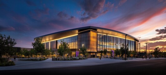 Ball Arena at Sunset: Denver's Stunning New Sports Venue
