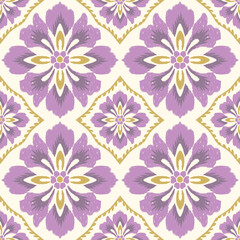 Abstract ikat seamless pattern. Texture luxury use for fabric, clothing, textile, wallpaper, background, illustration, wrapping and embroidery.