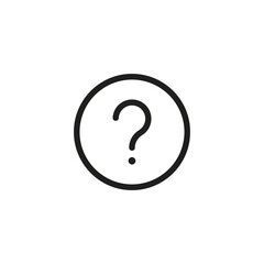 Question mark icon vector. customer support icon symbol	