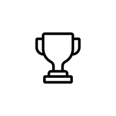 Trophy icon. Trophy cup symbol vector.