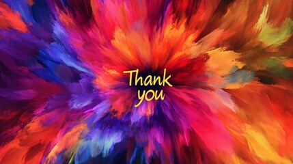 Obraz premium Teacher Appreciation Celebration: Vibrant Abstract Digital Artwork with Thank You Messages